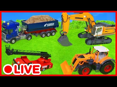 Let's play with Various Vehicles : Trucks, Police Cars, Firefighters 🚒🚧 Video for Kids | Kidibli