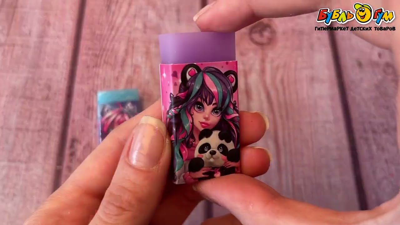 Ластик Принцессы цветной прямоугольный  в ассортименте - видео Ластик Принцессы цветной прямоугольный  в ассортименте - видео