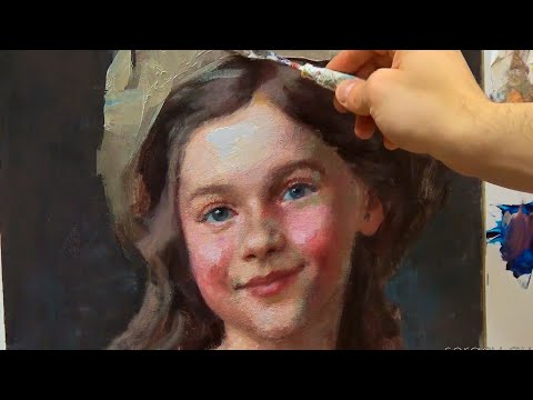 How to paint a portrait in acrylics #acrylicpainting #artpainting #canvaspainting #paintingtutorial