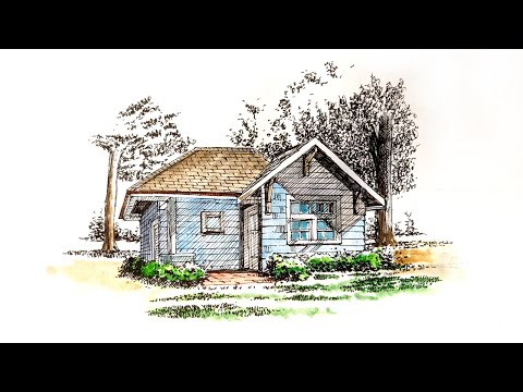 How to draw a house for beginners