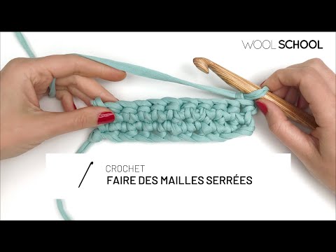 Crochet : Apprener la maille serrée