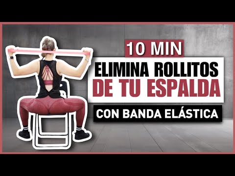 TONIFICA Y ADELGAZA TU ESPALDA EN CASA | ELIMINA LOS ROLLITOS DE TU ESPALDA CON BANDA ELÁSTICA