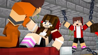 MAIZEN : JJ AND GIRL SCARY PRISON IS CALLING in VILLAGE!? - Minecraft SAD Animation JJ & Mikey