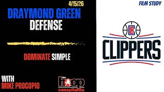 DRAYMOND GREEN'S DEFENSIVE MASTERCLASS VS THE CLIPPERS