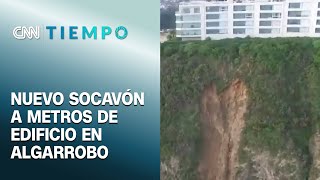 Preocupación por nuevo socavón de 100 metros en Algarrobo: ¿Está en peligro el edificio residencial?