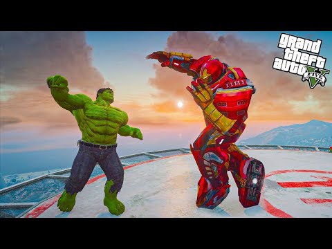 Hulk Buster vs Hulk | Epic GTA 5 Mods Showdown