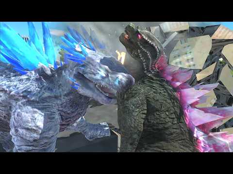 Shin Godzilla X Shimo :Godzilla's Frozen Savior! - Animal Revolt Battle Simulator