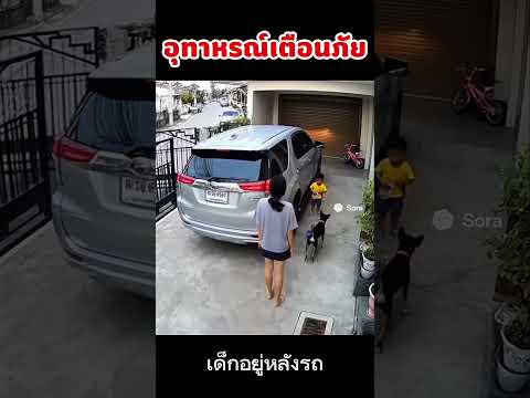 พ่อถอยรถไม่ดูข้างหลังเลย