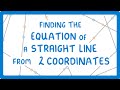 Finding the Equation of a Line