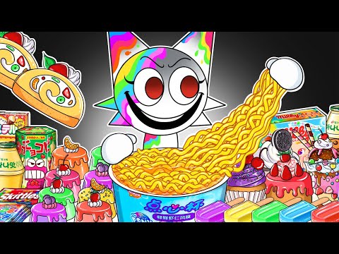 Incredibox Sprunki - Gray VS Wenda Convenience Store BLACK WHITE MUKBANG | Incredibox Animation