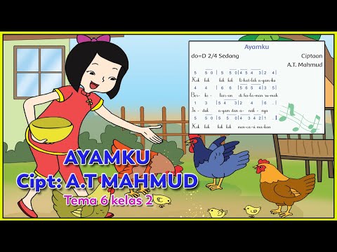 LAGU AYAMKU - CIPTAAN A.T MAHMUD (Tema 6 Kelas 2 SD)