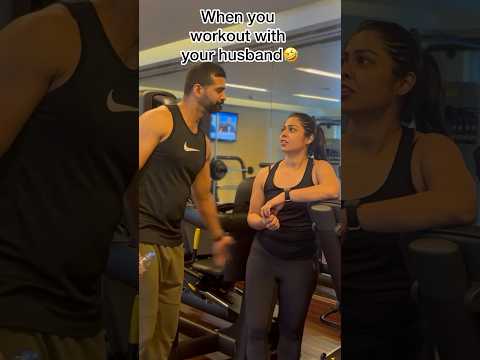Gym goals 🧿😅#shorts #dubai #couple #husbandandwife #instagrammer #justforfun #gymrats