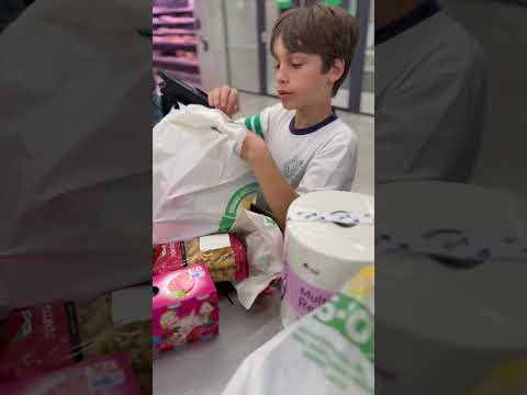 La compra en una familia con 9 hijos