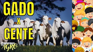 Será que o Brasil tem mais gado do que gente? | Curiosidades do agro