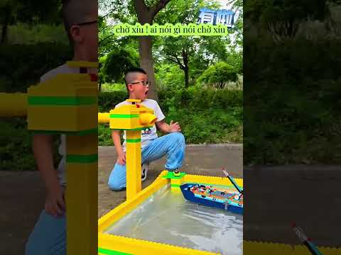 TẬP 76 CẢNH VỆ PHẠT NGƯỜI LẤY NƯỚC HỒ CHO LEGO #xe3banhmaydaukubota