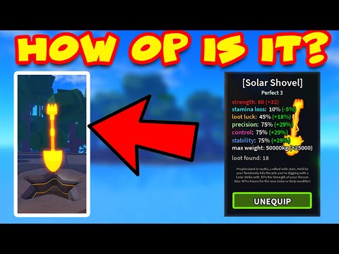 ROBLOX DIG IT TROPICA UPDATE | How OP is SOLAR SHOVEL?????