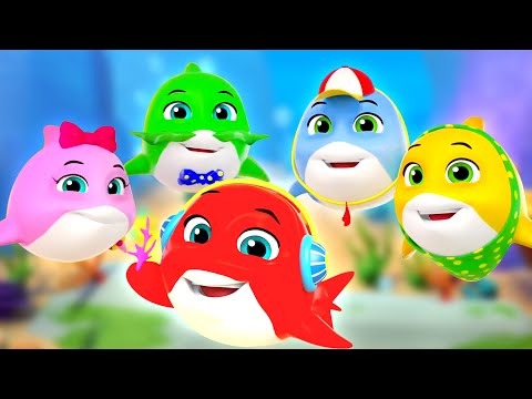 Five Naughty Sharks ,Baby Song And Cartoon Video by Kids