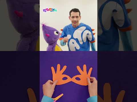TUTORIAL CARNEVALE BAB E TATA  CI MOSTRANO COME FARE MASCHERA DI #CARNEVALE #shorts  #metamostri
