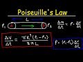 Understanding Poiseuille's Law and Fluid Dynamics