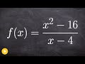 Function Simplification and Discontinuities
