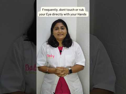 How to prevent Eye conjunctivitis by Dr.Urvi | BabyOrgano | Ayurvedic |  Baby Care Products #shorts