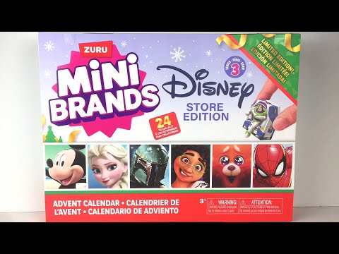 Mini Brands Disney Store Series 3 Edition 24 Minis ✨ Advent Calendar  Unboxing & Review #minibrands