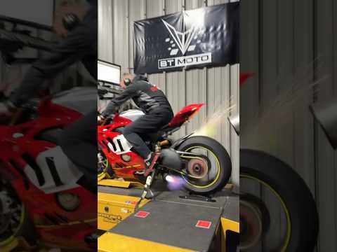 2023 Ducati V4R Breathing Fire on the Dyno
