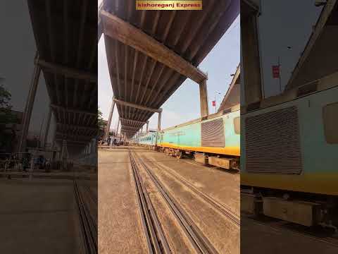Indian train with American locomotive