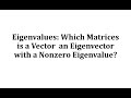 Eigenvalues and Eigenvectors Concepts