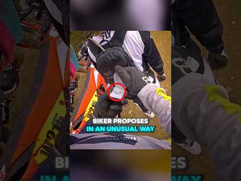 Biker Proposes To His Girlfriend! 😨