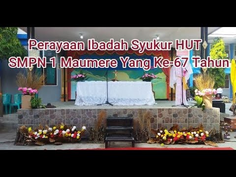 Ibadah Syukur HUT SMPN 1 Maumere yang Ke 67