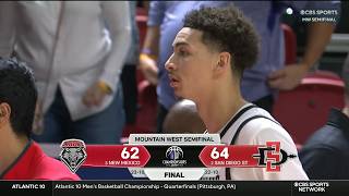 SDSU VS NEW MEXICO ST 2025-2026 MW TOURNEY SEMIFINALS FULL CONDENSED GAME