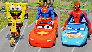 Funny Cars & Weird Cars VS Bollard Barbie Crash #9 😂|| BeamNG.drive