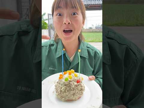 chiếc bánh kem làm tùe dưa hấu để tặng mẹ #shorts #khoailang88