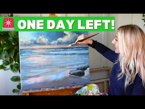 Paint a Stunning Seascape in 5 Days! Free Beginner Challenge 🌊🎨
