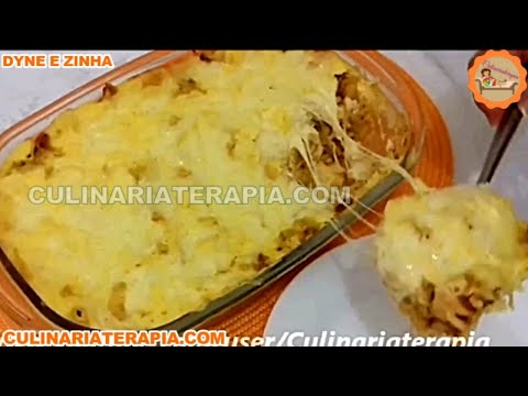 Como Fazer Macarrão de Forno Cremoso com Frango Milho e Queijo - Receita Fácil e Rápida