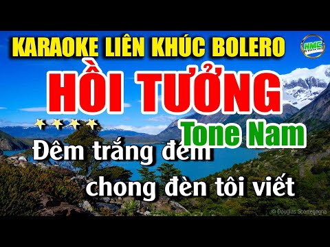 Karaoke Liên Khúc Trữ Tình Tone Nam Dễ Hát | Tuyển Chọn Nhạc Xưa Rumba Hải Ngoại – HỒI TƯỞNG