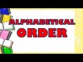 Alphabetical Order and Letter Recognition