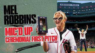 Mel Robbins Throws Out First Pitch at Fenway Park