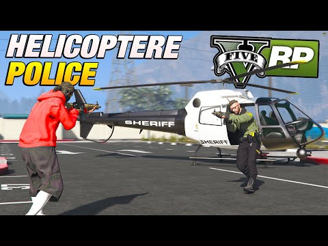 Je VOL un HELICOPTERE de POLICE ! - GTA ROLEPLAY