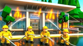 RESGATE NO HOSPITAL EM CHAMAS🔥incêndio no Brookhaven RP!