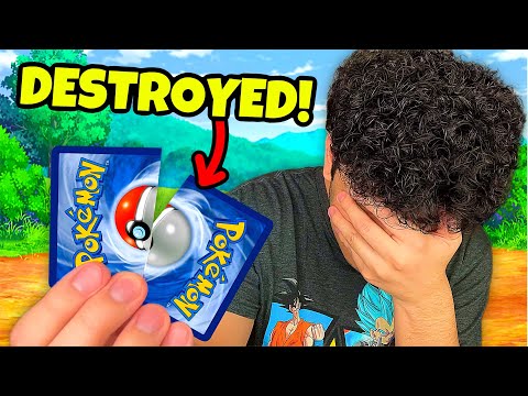 I Can't Believe I Cut These Rare Pokemon Cards IN HALF!