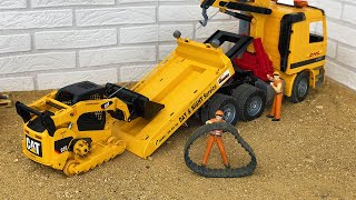 RC Bobcat Crash! Bruder Construction Site Mayhem with Delta Loaders