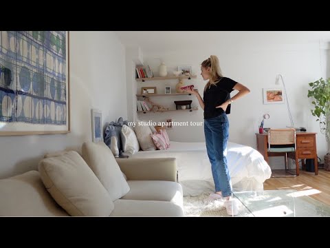 nyc studio apartment tour + moving vlog