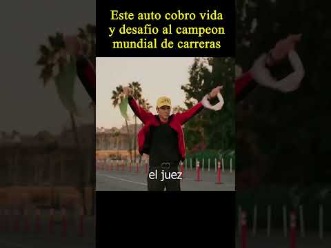 😱Este auto cobro vida y desafio al campeon mundial....  #peliculas #resumen #carreras