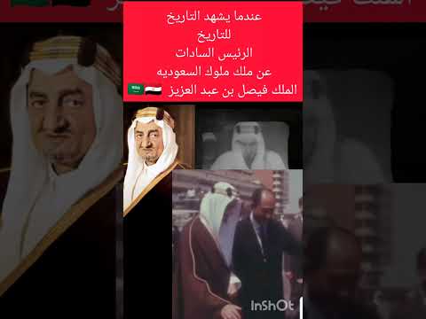 الرئيس السادات (الملك- فيصل بن عبد العزيز ال سعود 🇸🇦)