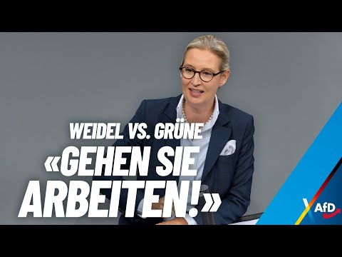 "Gehen Sie arbeiten!" - Weidel vs. Grüne - AfD