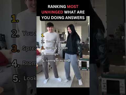 Unhinged what are you doing challenge answers #shorts