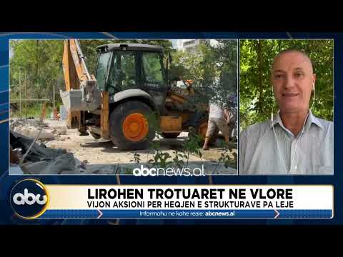 Lirohen trotuarët në Vlorë/ Vijon aksioni për heqjen e strukturave pa leje