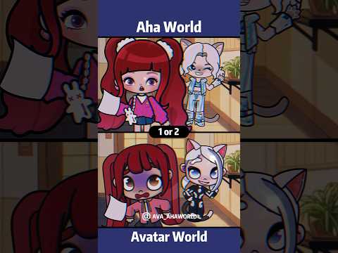 #ahaworld #avatarworld ❤️💙 🐱 Thanks for your milk #tocaboca #gacha #roblox #fypシ #shorts